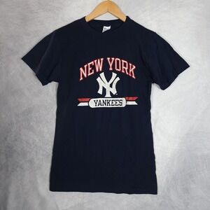 Vintage New York Yankees Shirt Mens S / Medium Blue MLB Baseball Champion 90s